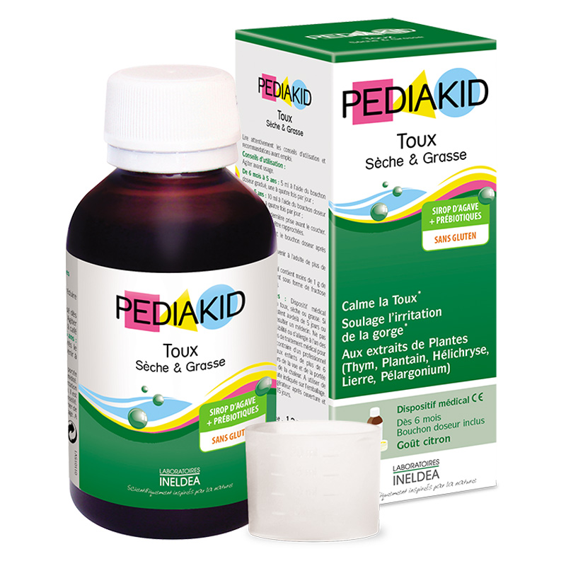 PEDIAKID Toux Sèche & Grasse x125ml Syrup for dry and wet cough